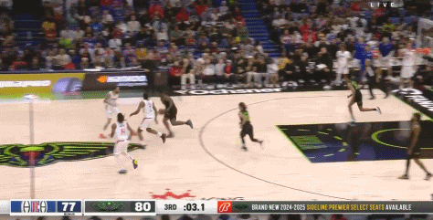 闪电！锡安3秒全场奔袭罚球线起跳压哨抛投 单节7中7爆砍16分