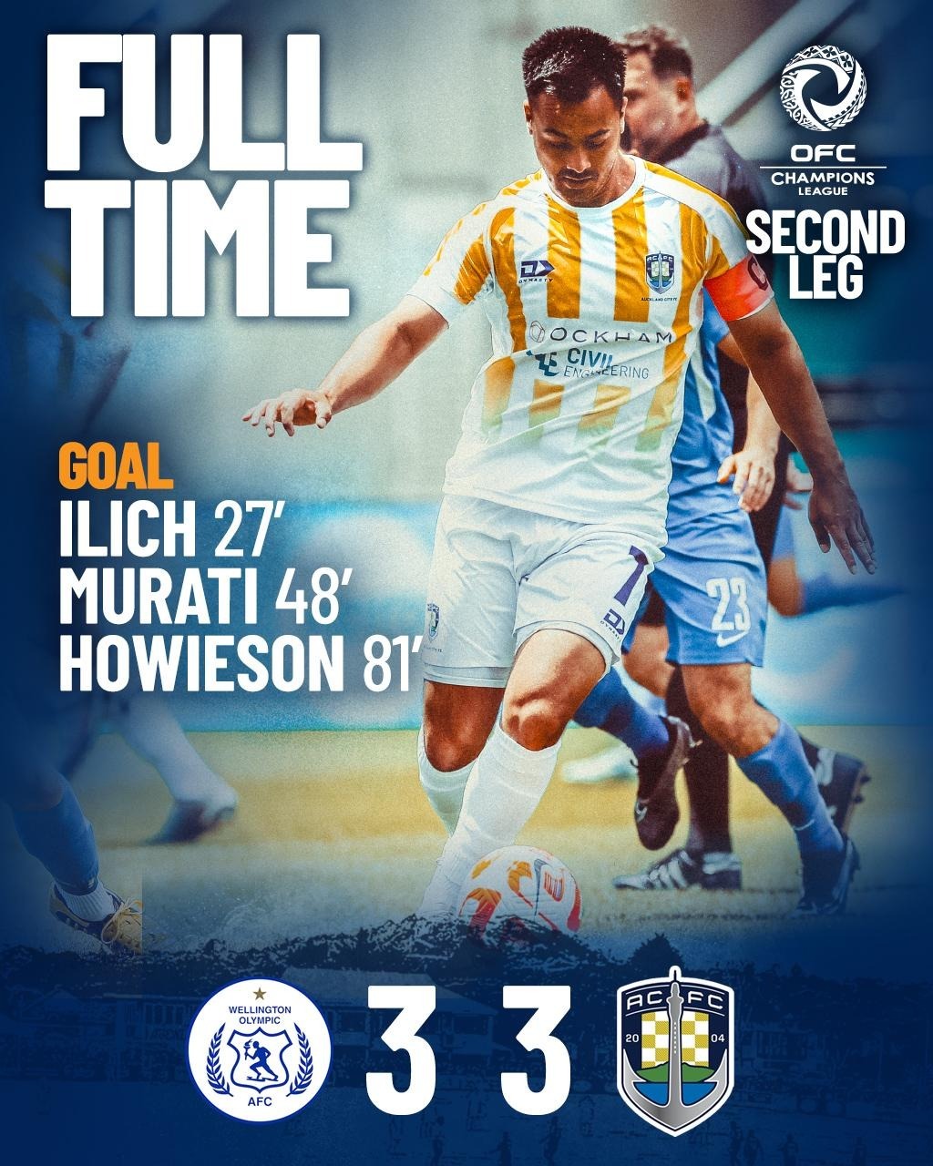 中国球员周通替补出战，助奥克兰城获2024大洋洲冠军联赛正赛资格