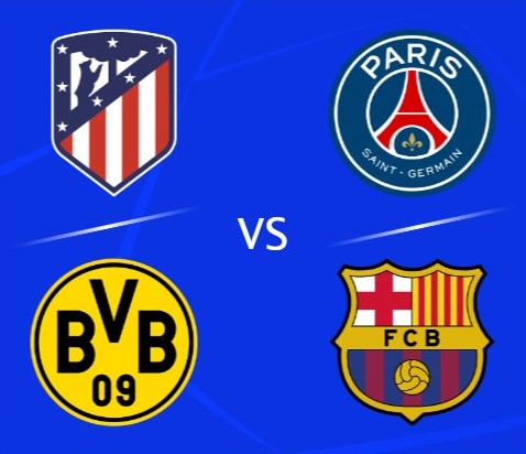 没想到吧，巴萨、巴黎、马竞、多特有一队要进欧冠决赛了