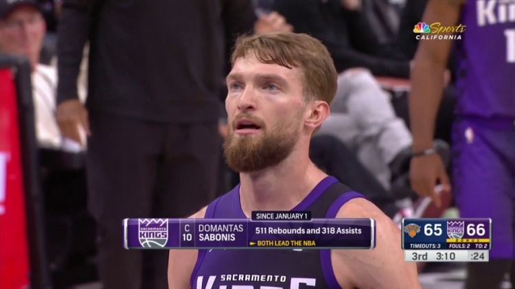 内外一体！新年以来小萨抢下511板并送出318助 均领跑全联盟！