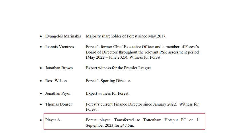 森林处罚文件披露：布伦南-约翰逊加盟热刺转会费为4750万镑