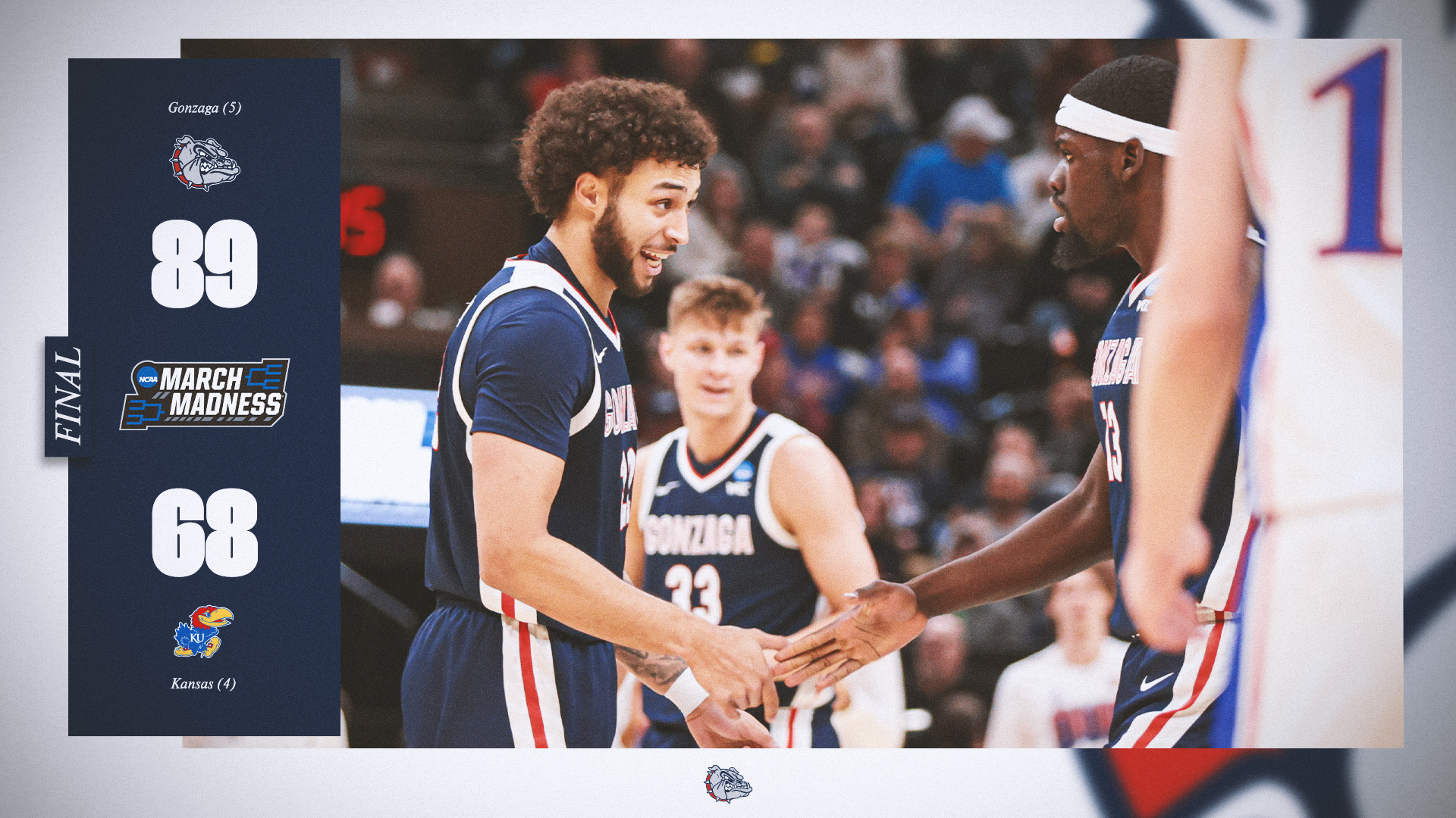 强强对话！热门秀失常堪萨斯进攻哑火 冈萨加大胜21分连续9年16强