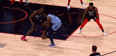 牙撞掉了！贾伦-杰克逊突破头碰脸撞掉杜伦一颗牙