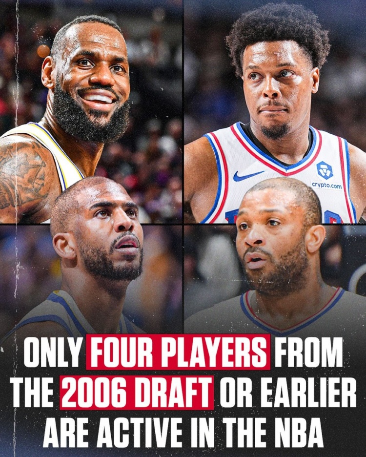 且看且珍惜！隆多宣布退役后 06届及更早的现役球员仅剩四人！