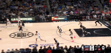 底角三分的神！鲍威尔横撤步三分打停掘金 分差仅剩3分