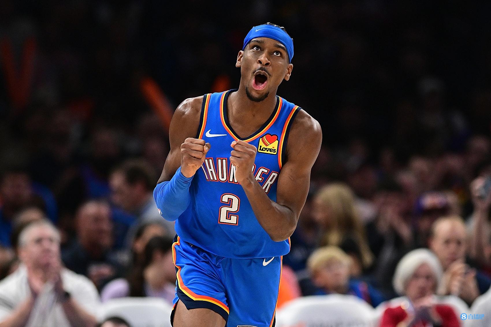 SGA49次30+NBA合并后历史第10 乔丹5次&哈登科比麦迪冰人各1席