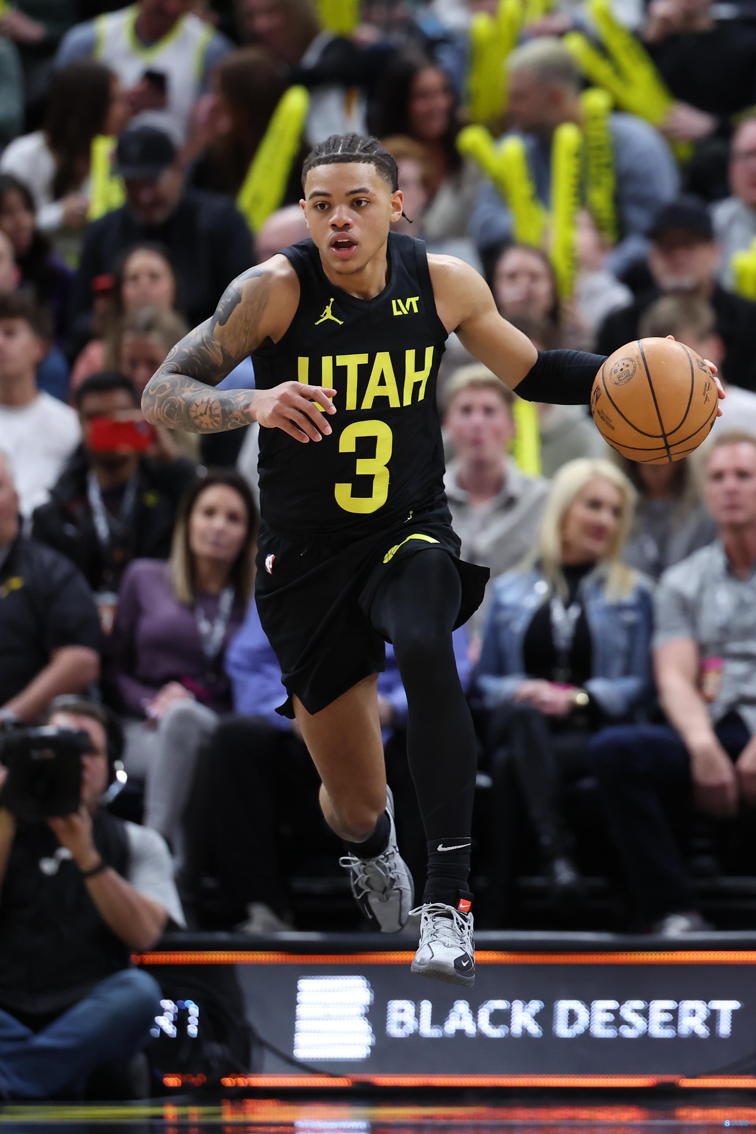 【菜鸟】爵士乔治连续3场25+ 米西奇21分 文班战掘金17+9+2断3帽