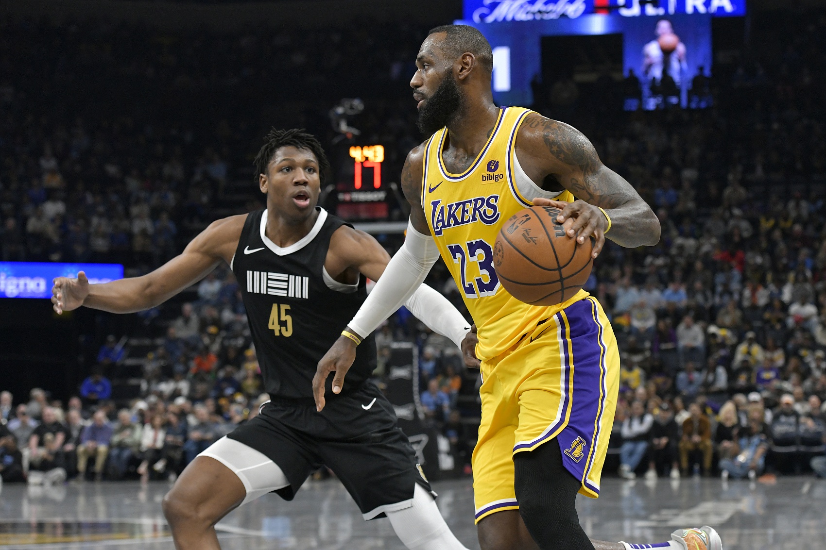 和詹姆斯互动没？GG-杰克逊：除了他的后仰和把我们打爆外 没有